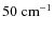 $50~{\rm cm^{-1}}$