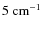 $5~{\rm cm^{-1}}$