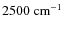 $2500~{\rm cm^{-1}}$