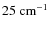 $25~{\rm cm^{-1}}$