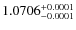 $1.0706^{\rm +0.0001}_{-0.0001}$