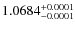 $1.0684^{\rm +0.0001}_{-0.0001}$