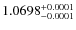 $1.0698^{\rm +0.0001}_{-0.0001}$