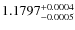 $1.1797^{\rm +0.0004}_{-0.0005}$