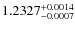 $1.2327^{\rm +0.0014}_{-0.0007}$