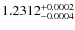 $1.2312^{\rm +0.0002}_{-0.0004}$