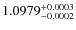 $1.0979^{\rm +0.0003}_{-0.0002}$
