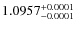 $1.0957^{\rm +0.0001}_{-0.0001}$