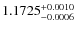 $1.1725^{\rm +0.0010}_{-0.0006}$
