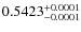 $0.5423^{\rm +0.0001}_{-0.0001}$