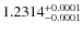 $1.2314^{\rm +0.0001}_{-0.0001}$