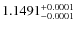 $1.1491^{\rm +0.0001}_{-0.0001}$