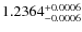 $1.2364^{\rm +0.0006}_{-0.0006}$