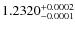 $1.2320^{\rm +0.0002}_{-0.0001}$