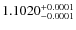 $1.1020^{\rm +0.0001}_{-0.0001}$