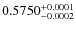 $0.5750^{\rm +0.0001}_{-0.0002}$