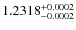 $1.2318^{\rm +0.0002}_{-0.0002}$