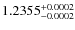 $1.2355^{\rm +0.0002}_{-0.0002}$