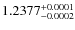 $1.2377^{\rm +0.0001}_{-0.0002}$