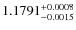 $1.1791^{\rm +0.0008}_{-0.0015}$