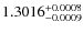 $1.3016^{\rm +0.0008}_{-0.0009}$