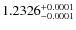 $1.2326^{\rm +0.0001}_{-0.0001}$
