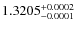 $1.3205^{\rm +0.0002}_{-0.0001}$