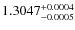 $1.3047^{\rm +0.0004}_{-0.0005}$