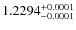$1.2294^{\rm +0.0001}_{-0.0001}$