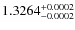 $1.3264^{\rm +0.0002}_{-0.0002}$