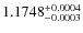 $1.1748^{\rm +0.0004}_{-0.0003}$