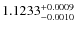 $1.1233^{\rm +0.0009}_{-0.0010}$
