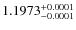$1.1973^{\rm +0.0001}_{-0.0001}$