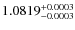 $1.0819^{\rm +0.0003}_{-0.0003}$