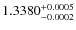 $1.3380^{\rm +0.0005}_{-0.0002}$