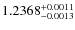 $\rm 1.2368^{+0.0011}_{-0.0013}$