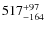 $\rm 517_{-164}^{ +97}$