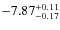 $\rm -7.87^{+0.11}_{-0.17}$