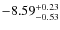 $\rm -8.59^{+0.23}_{-0.53}$