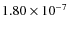 $1.80\times 10^{-7}$