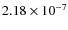 $2.18\times 10^{-7}$