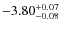 $\rm -3.80^{+0.07}_{-0.08}$
