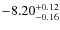 $\rm -8.20^{+0.12}_{-0.16}$