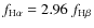 $f_{\rm H\alpha} = 2.96~f_{\rm H\beta}$