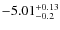 $\rm -5.01^{+0.13}_{-0.2}$