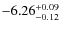 $\rm -6.26^{+0.09}_{-0.12}$