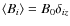 $\langle B_i \rangle = B_0 \delta_{iz}$