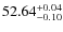 $ 52.64^{\rm + 0.04}_{- 0.10}$