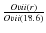 $\frac{O {\sc vii}(r)}{O {\sc vii}(18.6)}$