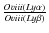$\frac{O {\sc viii}(Ly\alpha)}{O {\sc viii}(Ly\beta)}$
